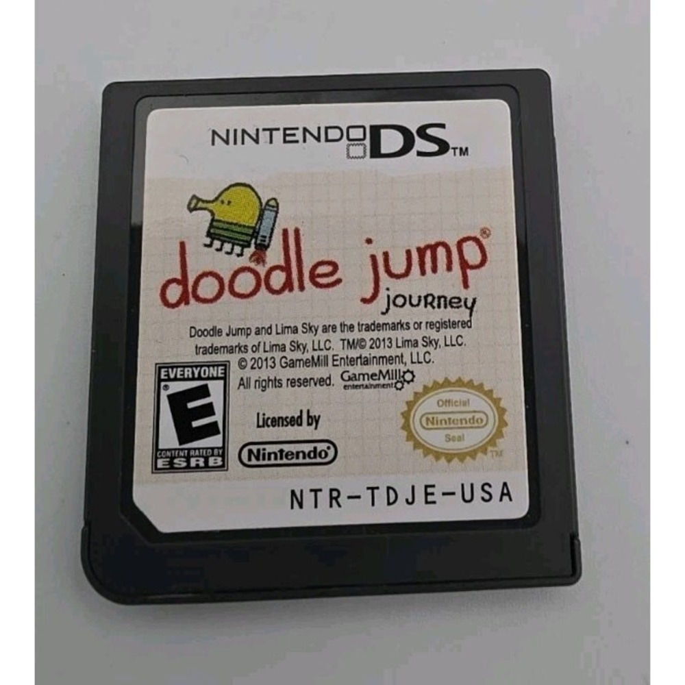Doodle Jump Journey Nintendo DS 2013 Authentic Cartridge NTR-TDJE-USA E Rating